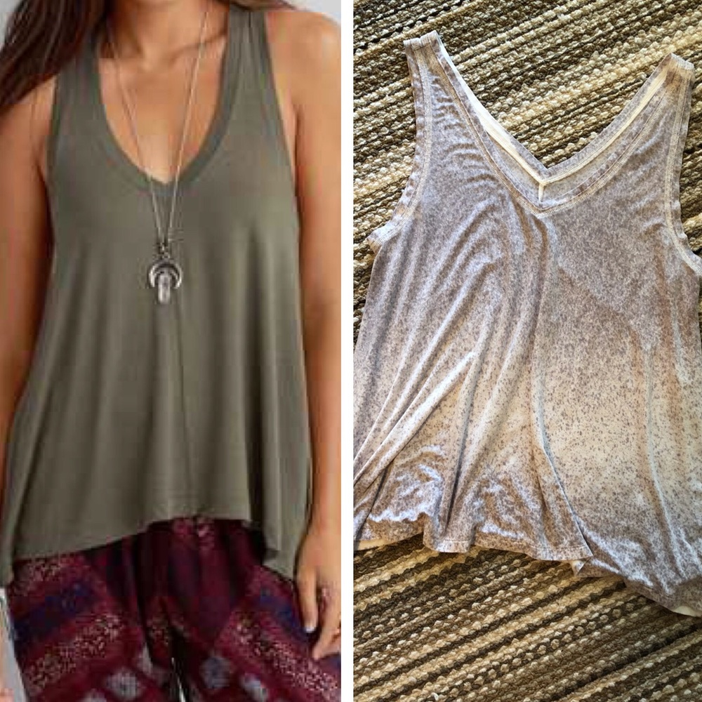 American Eagle soft and sexy V neck/back tank top